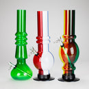 12" acrylic water pipe [FAK11] - Assorted Colors & Shapes Resin · Silicone · Plastic Bong JJ Distribution
