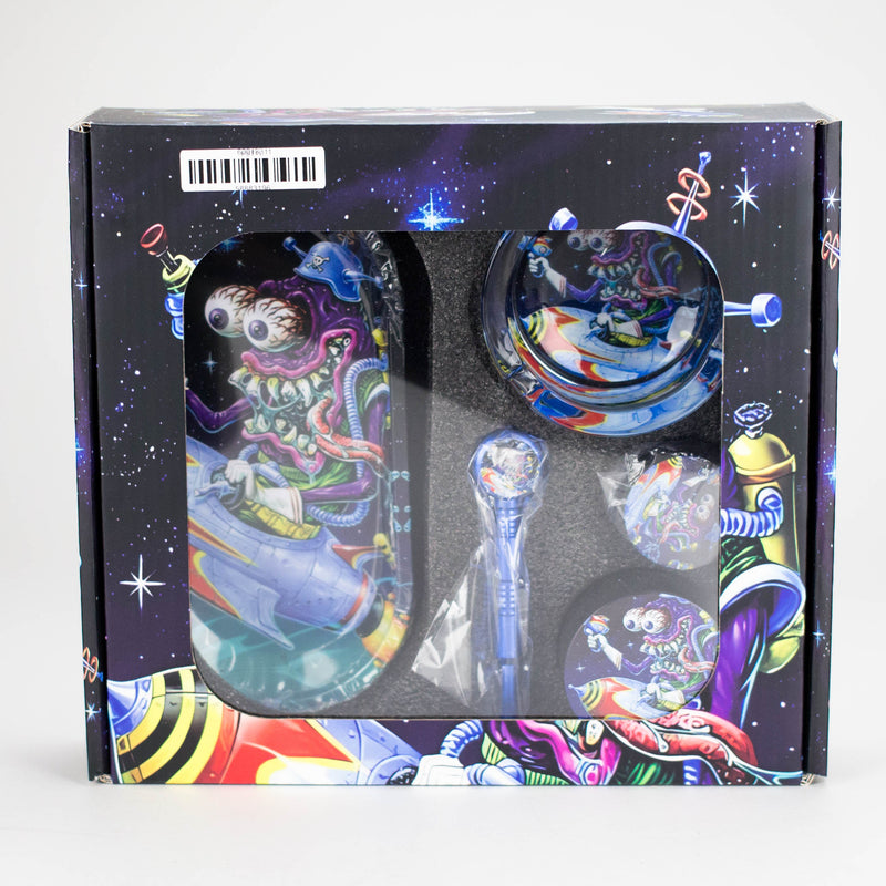 5-in-1 Metal Pipe Smoke Set – Cartoon Design Bundle 777 Smoke