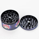 2.5" 4-Layer Metal Herb Grinder with Magic Mushroom Design – Box of 6 Display Pack 777 Smoke