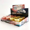 Leaf Engraving Design Grinder 40*39mm 4 Parts-12CT Display Pack Super Supplys Inc