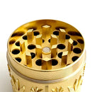 Leaf Engraving Design Grinder 40*39mm 4 Parts-12CT Display Pack Super Supplys Inc