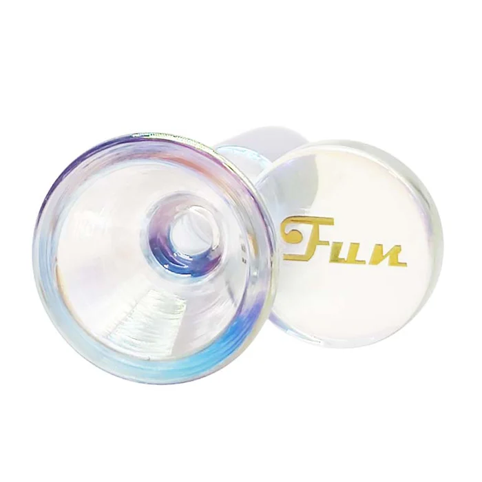 Fortune | Electroplated 14mm Joint Glass Bowl With Gold Logo Bowl · Banger · Oil Burner Fortune