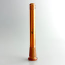 Fortune | Electroplate 5-1/2" Downstem With Gold Logo Downstem · Bowlstem Fortune Amber Orange (A)