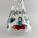 14" Glow in the Dark Cartoon Beaker Bong – 7mm Thick Borosilicate Glass Glass Bong Super Supplys Inc