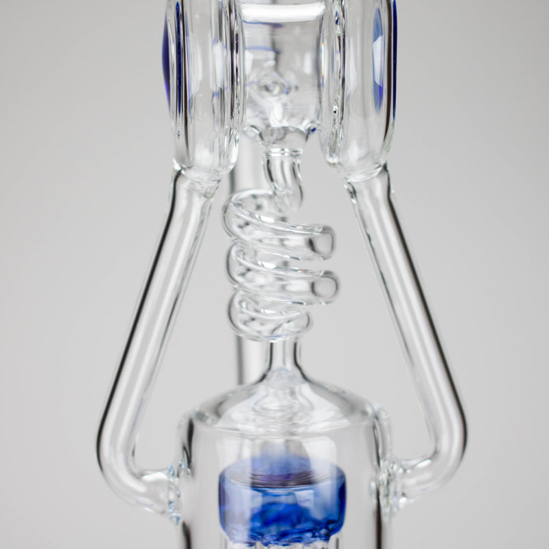 12″ Recycler Glass Bong – 5MM Thick Borosilicate with Coil Tube Design [C1575] Glass Bong Canadian Distributor