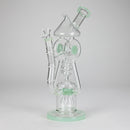 12″ Recycler Glass Bong – 5MM Thick Borosilicate with Coil Tube Design [C1575] Glass Bong Canadian Distributor Jade Green