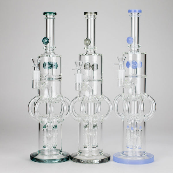 16″ Octopus Recycler Glass Bong – 5MM Thick (C1578) Glass Bong Canadian Distributor