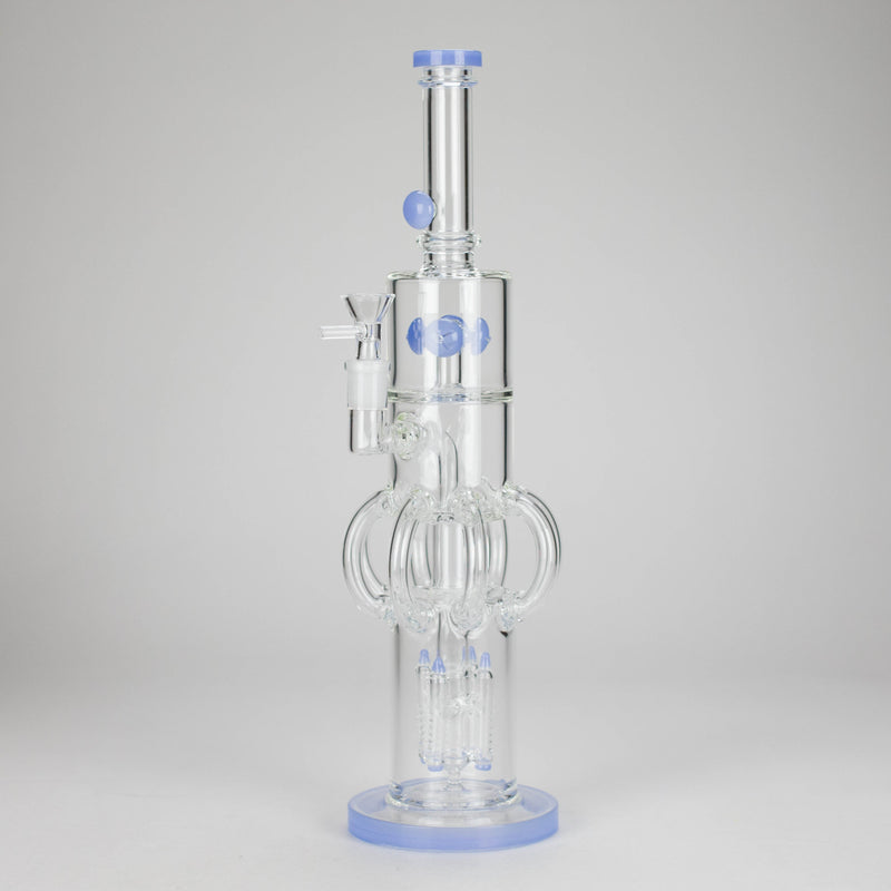 16″ Octopus Recycler Glass Bong – 5MM Thick (C1578) Glass Bong Canadian Distributor Jade Blue