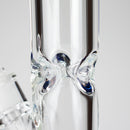 12″ 9mm Colored Accented Straight Tube Glass Bong (C1548) Glass Bong Canadian Distributor