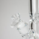 12″ 9mm Colored Accented Straight Tube Glass Bong (C1548) Glass Bong Canadian Distributor