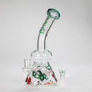 Haze | 8.5″ ROCK’N’ROLL Glass Rig – Teal (Mini-L) Glass Bong Canadian Distributor