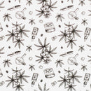 Haze | 9″ Bubble Base Glass Bong – Green Weed Leaf Design (Mini-A) Glass Bong Canadian Distributor