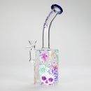 Haze | 9″ Skull Flower Glass Rig – Blue (Mini-M) Glass Bong Canadian Distributor