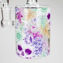 Haze | 9″ Skull Flower Glass Rig – Blue (Mini-M) Glass Bong Canadian Distributor