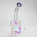 Haze | 9″ Skull Flower Glass Rig – Blue (Mini-M) Glass Bong Canadian Distributor