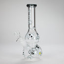 Haze | 9″ Skulls Bubble Glass Bong – Charcoal Black (Mini-P) Glass Bong Canadian Distributor