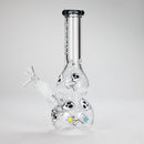 Haze | 9″ Skulls Bubble Glass Bong – Charcoal Black (Mini-P) Glass Bong Canadian Distributor