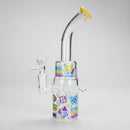 Haze | 9″ 420 Trip Glass Bong – Jade Yellow (Mini-B) Glass Bong Canadian Distributor