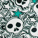 Haze | 9″ Skulls Bubble Glass Bong – Charcoal Black (Mini-P) Glass Bong Canadian Distributor