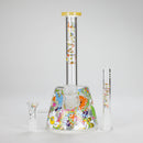 Haze | 9″ Lab Flower Beaker Glass Bong – Jade Yellow (Mini-Q) Glass Bong Canadian Distributor