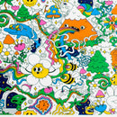 Haze | 9″ Lab Flower Beaker Glass Bong – Jade Yellow (Mini-Q) Glass Bong Canadian Distributor