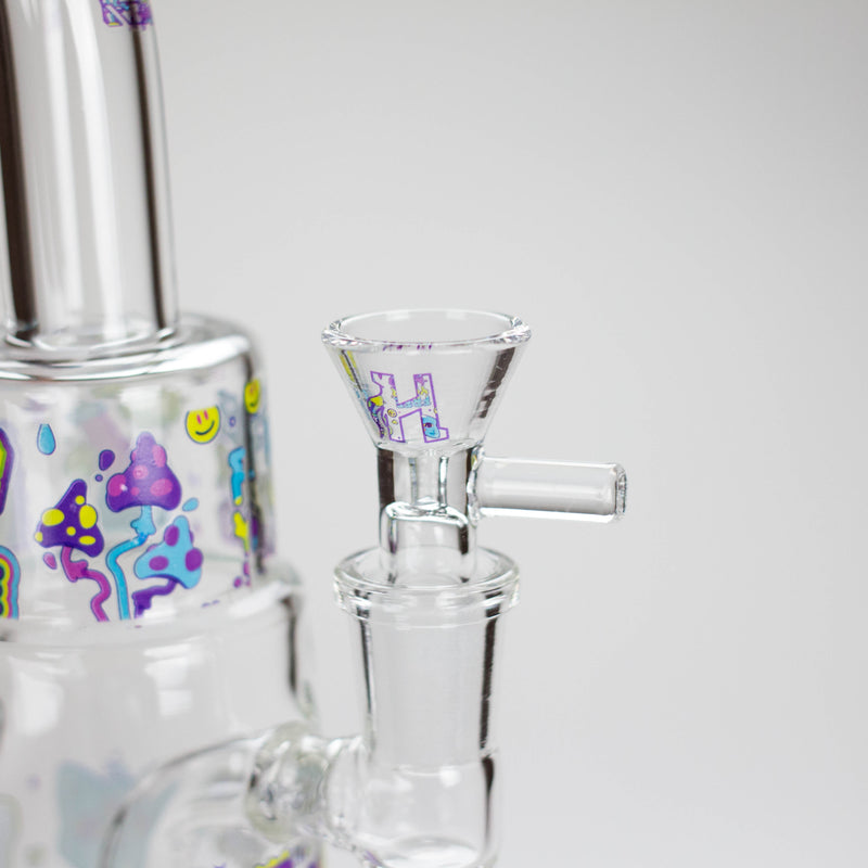 Haze | 9″ 420 Trip Glass Bong – Jade Yellow (Mini-B) Glass Bong Canadian Distributor