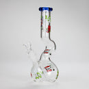 Haze | 9″ Smoking Zig-Zag Glass Bong – Blue (Mini-T) Glass Bong Canadian Distributor