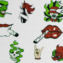 Haze | 9″ Smoking Zig-Zag Glass Bong – Blue (Mini-T) Glass Bong Canadian Distributor