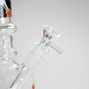 Haze | 9″ Skull Hand & Flower Bubble Base Glass Bong – Pink (Mini-V) Glass Bong Canadian Distributor