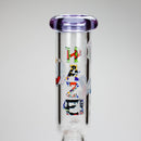 Haze | 9″ Zong Glass Bong with Color Lip – Purple (Mini-W) Glass Bong Canadian Distributor