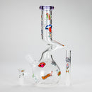 Haze | 9″ Zong Glass Bong with Color Lip – Purple (Mini-W) Glass Bong Canadian Distributor
