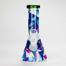 Haze | 8″ Geometric Figure Beaker Glass Bong with Color Lip – Green (Mini-X) Glass Bong Canadian Distributor