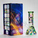 Haze | 8″ Skull Beaker Glass Bong with Color Lip – Green (Mini-Y) Glass Bong Canadian Distributor