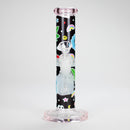 Haze | 9″ Face Emoji Straight Tube Glass Bong with Color End – Pink (Mini-Z) Glass Bong Canadian Distributor