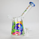 Haze 7″ Aliens Trip Glass Bubbler – Light Blue (Mini-C) Glass Bong Canadian Distributor