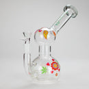 Haze | 4″ Mini Flower Bubble Glass Bong – Charcoal Black (Mini-F) Glass Bong Canadian Distributor