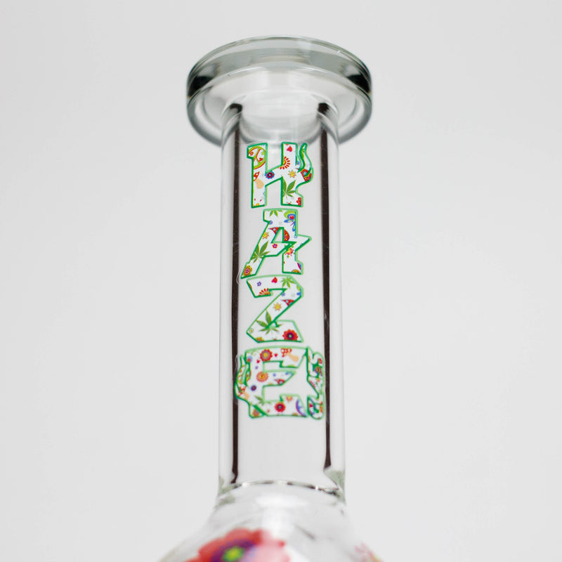 Haze | 4″ Mini Flower Bubble Glass Bong – Charcoal Black (Mini-F) Glass Bong Canadian Distributor