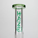 Haze | 9″ Bubble Base Glass Bong – Green Weed Leaf Design (Mini-A) Glass Bong Canadian Distributor