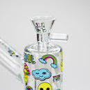 Haze | 7″ Skull Glass Bubbler – Charcoal Black (Mini-H) Glass Bong Canadian Distributor