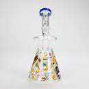 Haze | 8″ Gambling Glass Bubbler – Blue (Mini-I) Glass Bong Canadian Distributor