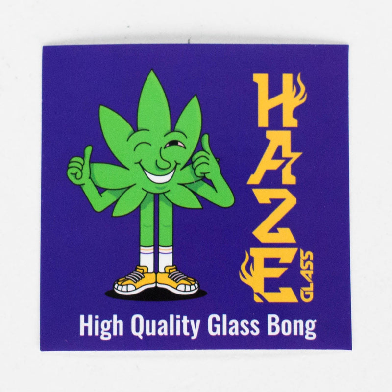 Haze | 9″ Zong Glass Bong with Color Lip – Purple (Mini-W) Glass Bong Canadian Distributor
