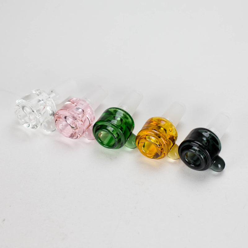 Colorful Crystal Chunky Glass Bowl with Handle – 14mm (BL-CC269) Bowl · Banger · Oil Burner Canadian Distributor