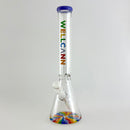 Wellcann | 17" Thickened Base Psychedelic Beaker Glass Bong Glass Bong Super Supplys Inc Milk Purple
