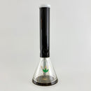 Wellcann | 14" Thickened Base Geometric Gold Beaker Glass Bong Glass Bong Super Supplys Inc
