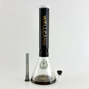 Wellcann | 14" Thickened Base Geometric Gold Beaker Glass Bong Glass Bong Super Supplys Inc