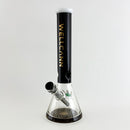 Wellcann | 14" Thickened Base Geometric Gold Beaker Glass Bong Glass Bong Super Supplys Inc