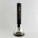 Wellcann | 14" Thickened Base Geometric Gold Beaker Glass Bong Glass Bong Super Supplys Inc