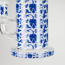 7" Cloisonné Design Glass Bong with Water Diffuser – 14mm Bowl Joint Glass Bong 777 Smoke