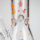 10" Cherry Blossom Glass Beaker Bong – 14mm Bowl Joint Glass Bong 777 Smoke