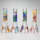 10" Comic Design Glass Beaker Bong – 14mm Bowl Joint Glass Bong 777 Smoke